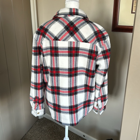 Sage flannel shacket - Picture 2 of 3